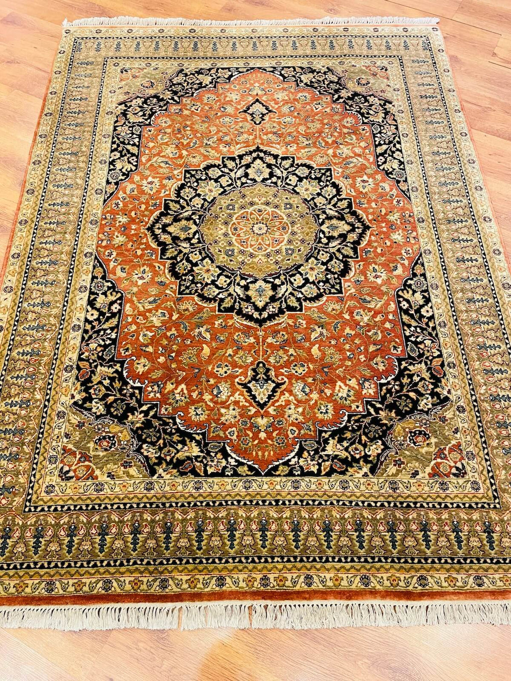 Hayyam Usak Handwoven Rug – 057145 by Camel Carpet