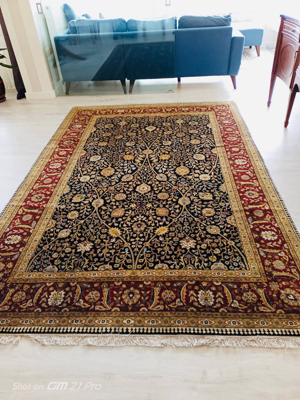 Hayyam Usak Handwoven Rug by Camel Carpet