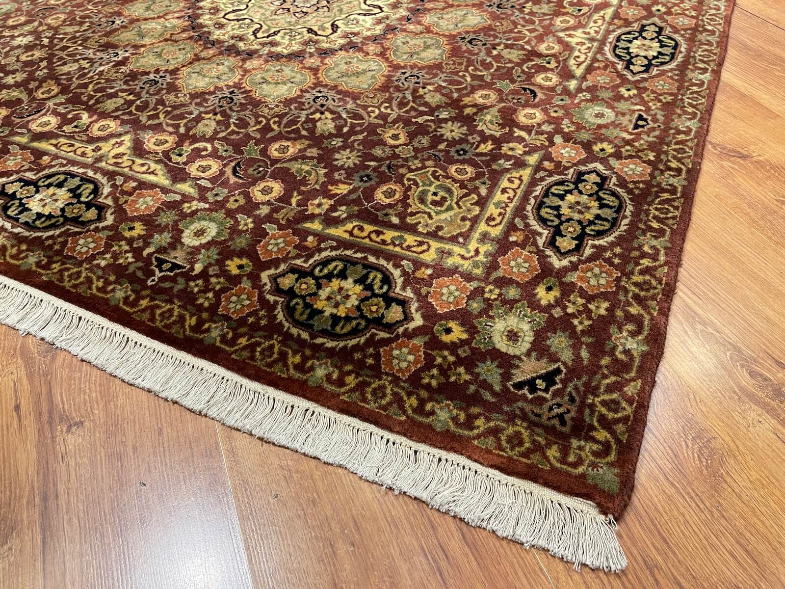 Hayyam Usak Kare Handwoven Rug – 143X149 by Camel Carpet