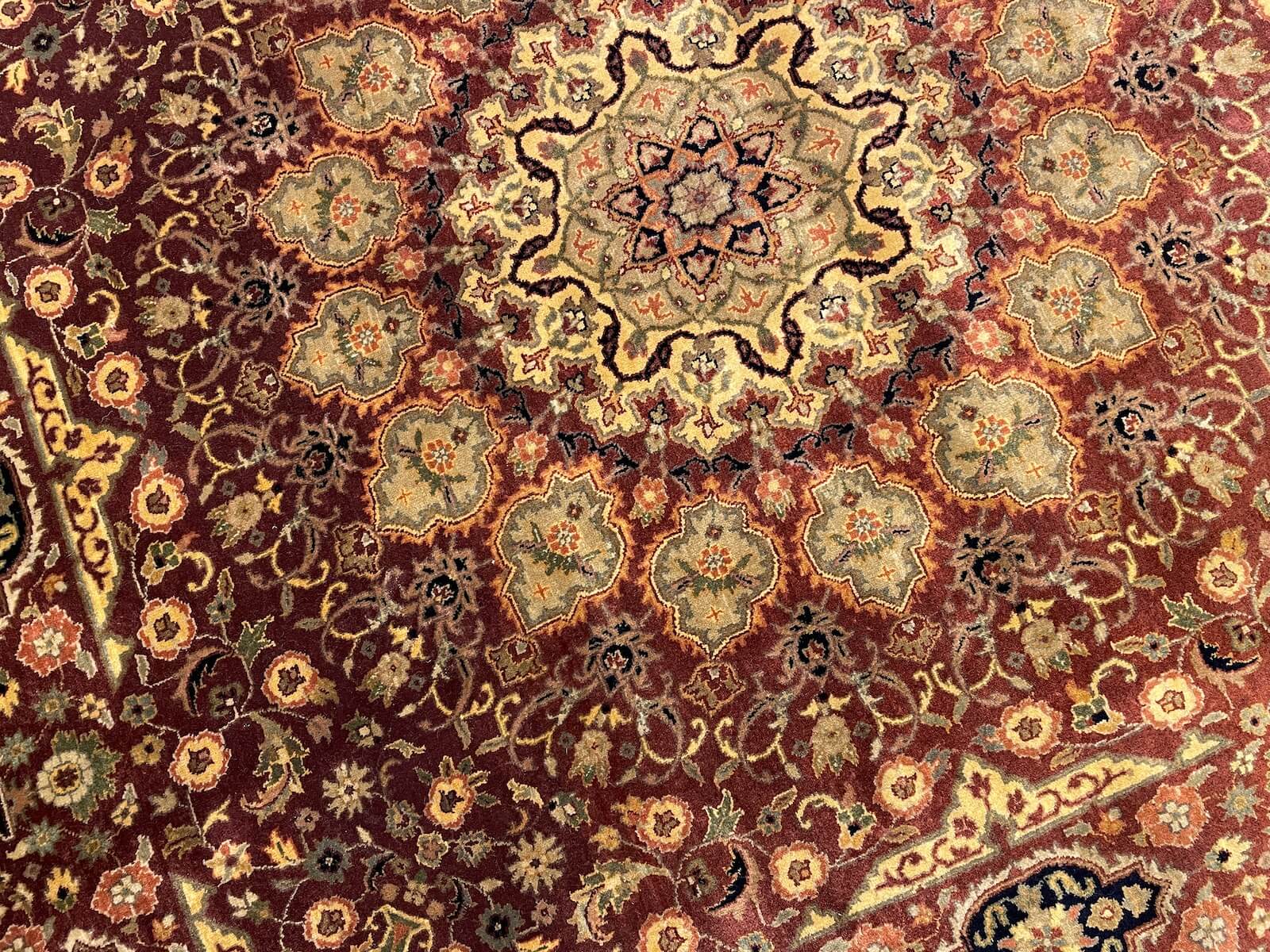 Hayyam Usak Kare Handwoven Rug – 143X149 by Camel Carpet
