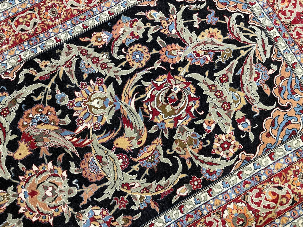 Hereke Mihrapli Black Handwoven Rug – 121X203 by Camel Carpet