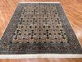 Hereke Yedidagin Cicegi Patterned Cream Handwoven Rug by Camel Carpet