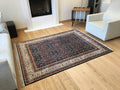 Hereke Pure Silk Seven Mountains Flower Patterned Handwoven Rug – 073542 by Camel Carpet