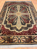 Hurrem Silk-Blend Usak Handwoven Rug – 062230 by Camel Carpet