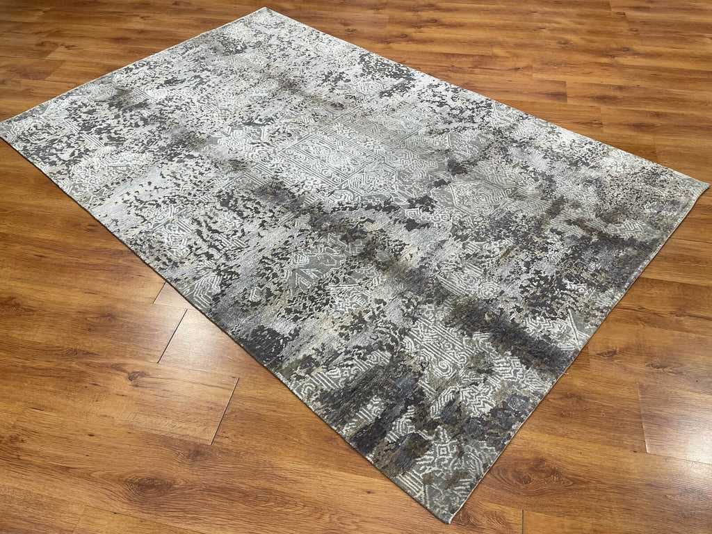 Illusion Bambu Handwoven Rug – 066526 by Camel Carpet