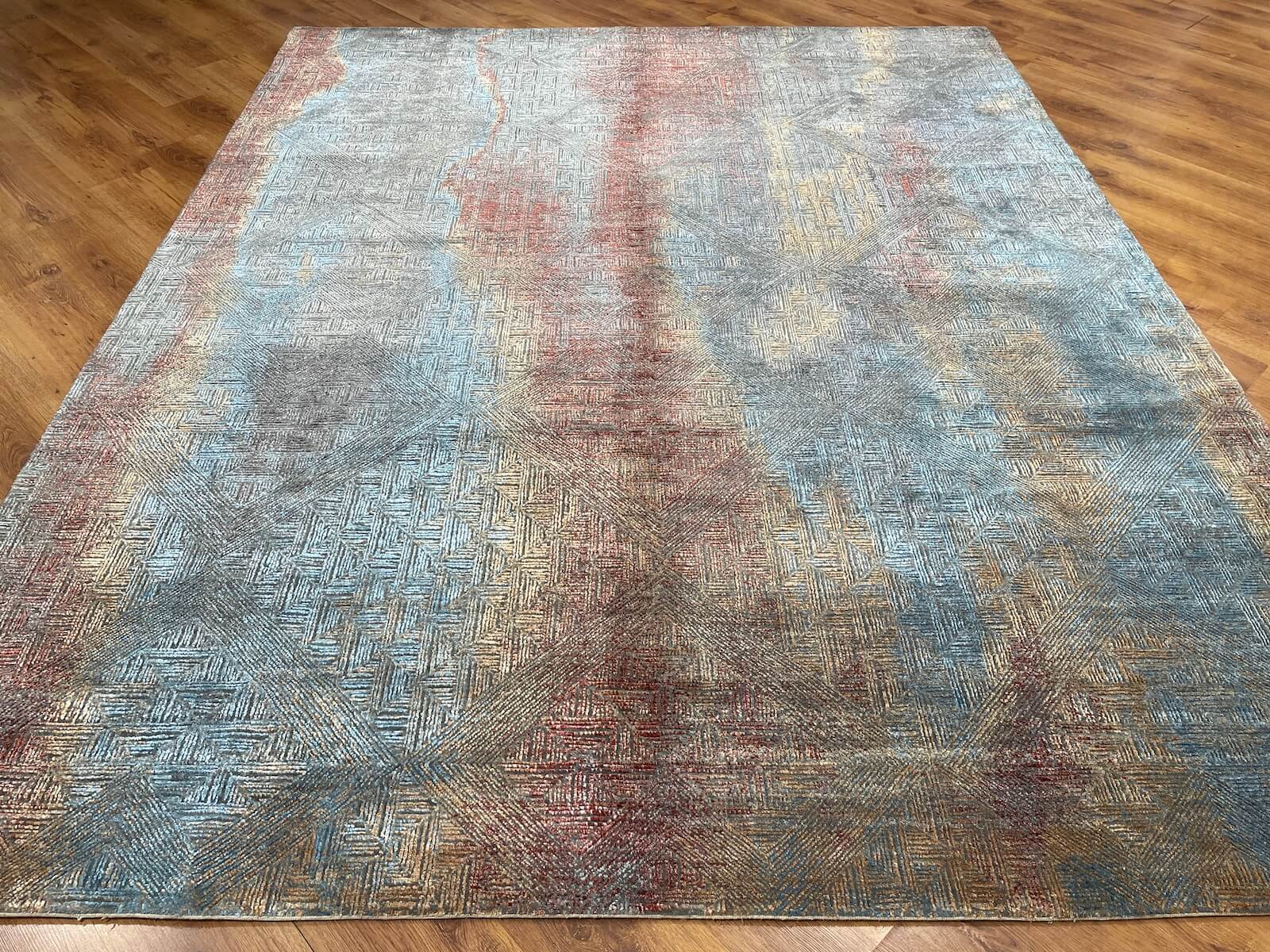 Illusion Bambu Handwoven Rug – 066530 by Camel Carpet