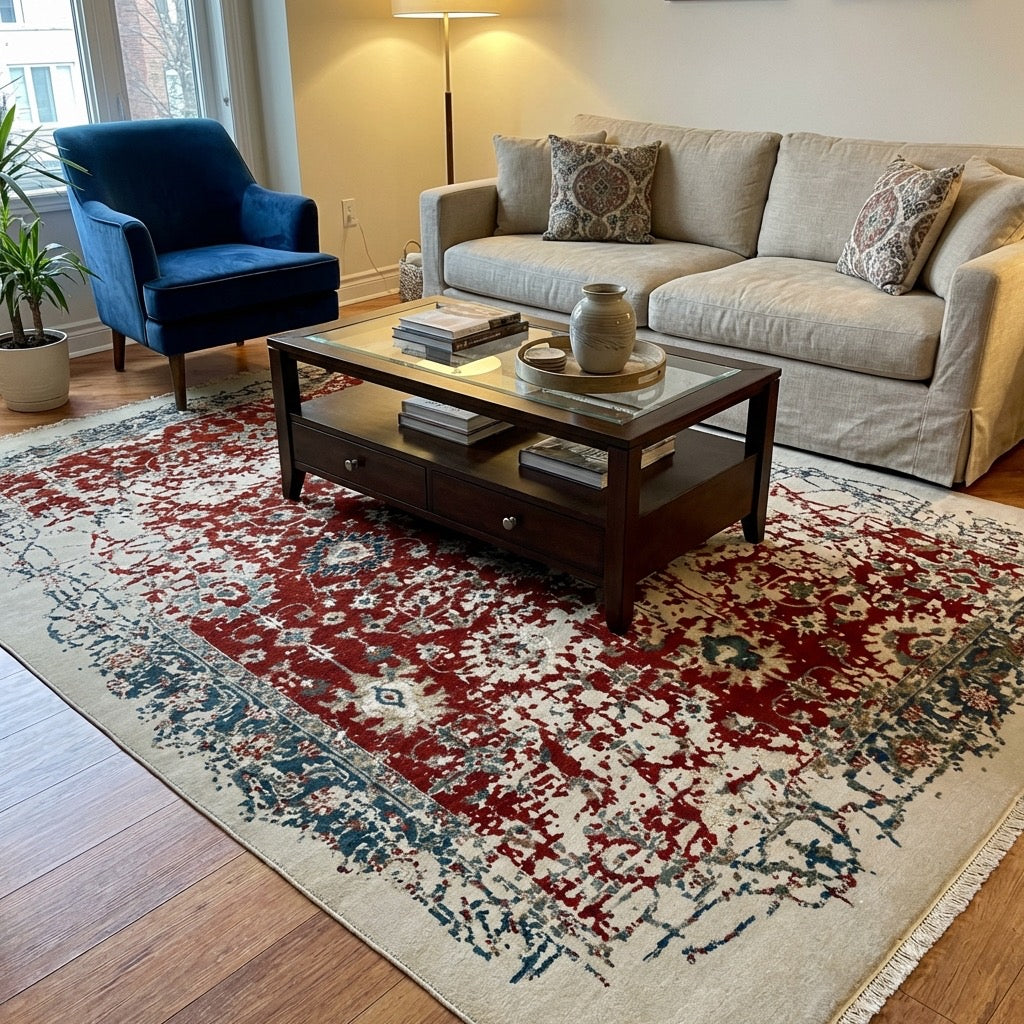 Illusion Bambu Handwoven Rug – 066510 by Camel Carpet