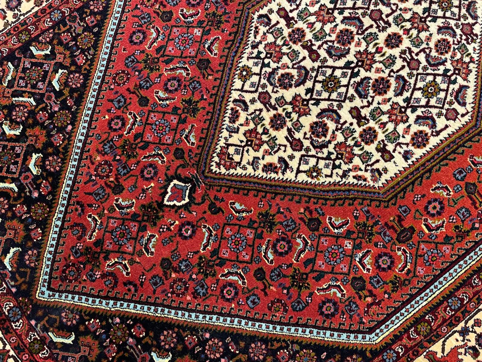 Iran Bidjar Handwoven Rug – 000718 by Camel Carpet