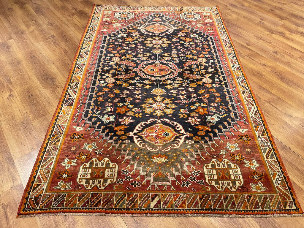 Iran Gabbe Handwoven Rug – 162X264 by Camel Carpet