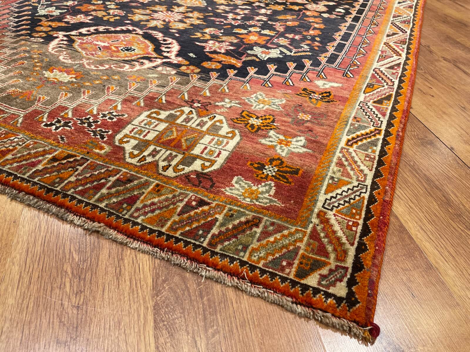 Iran Gabbe Handwoven Rug – 162X264 by Camel Carpet
