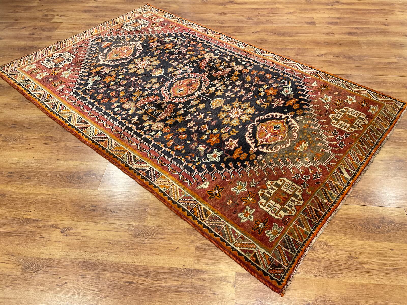 Iran Gabbe Handwoven Rug – 162X264 by Camel Carpet