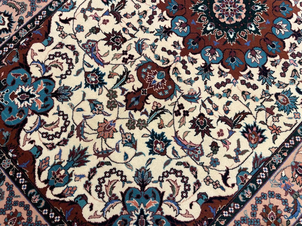 Iran Isfahan Handwoven Rug – 024419 by Camel Carpet