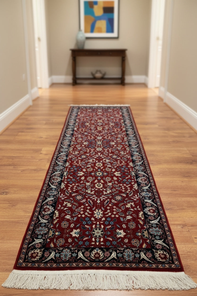 Iran Isfahan Handwoven Runner Rug – 76X245 by Camel Carpet