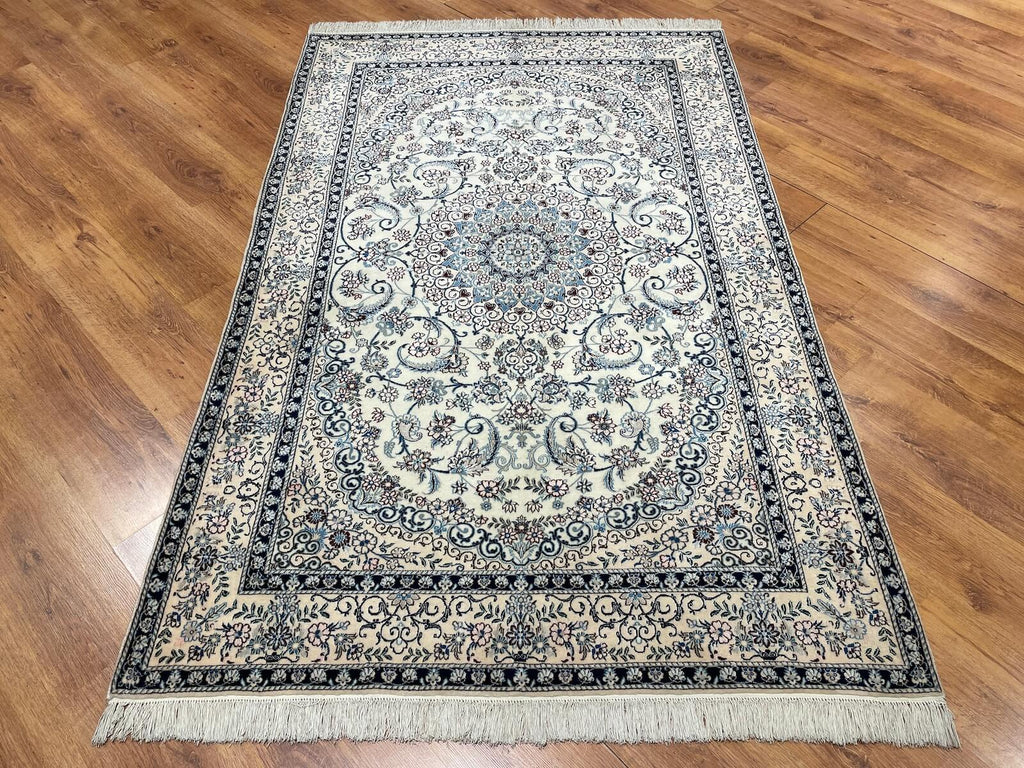Iran Nain Handwoven Rug – 042173 by Camel Carpet