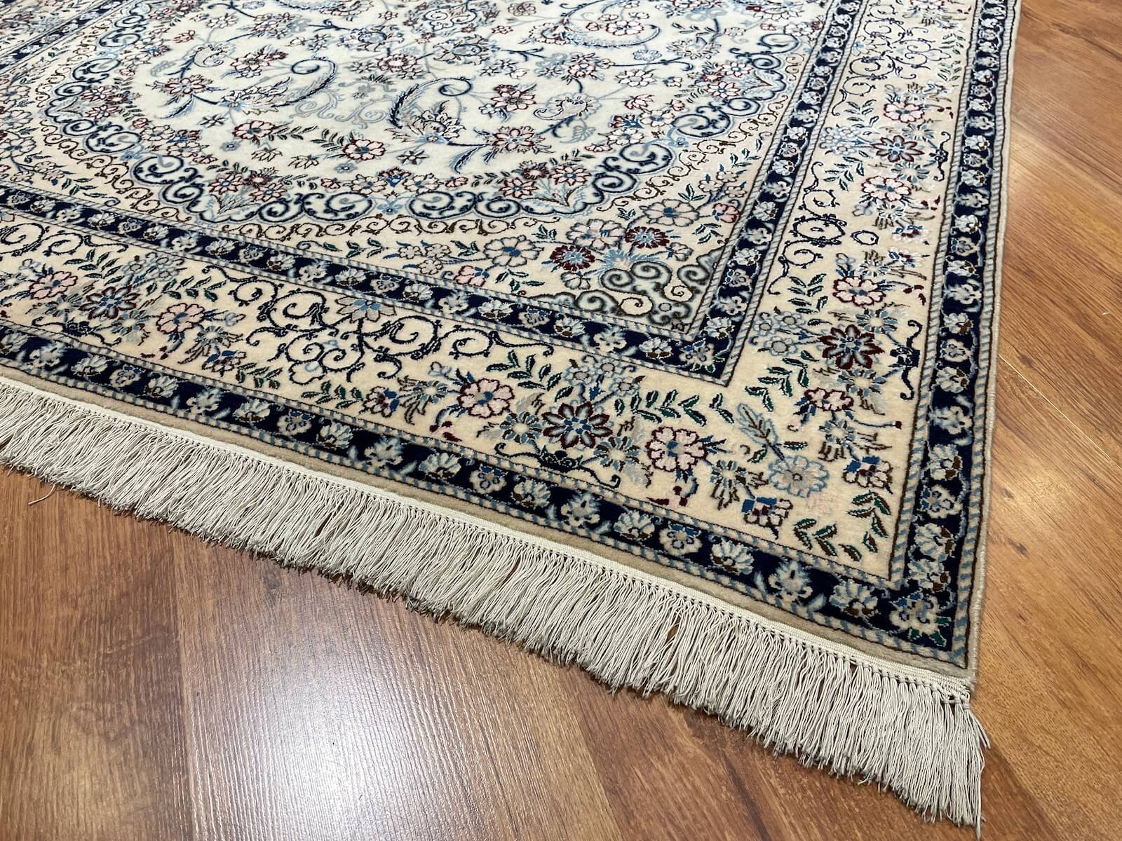 Iran Nain Handwoven Rug – 042173 by Camel Carpet