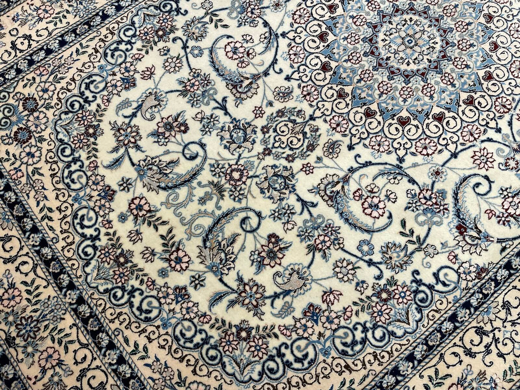 Iran Nain Handwoven Rug – 042173 by Camel Carpet
