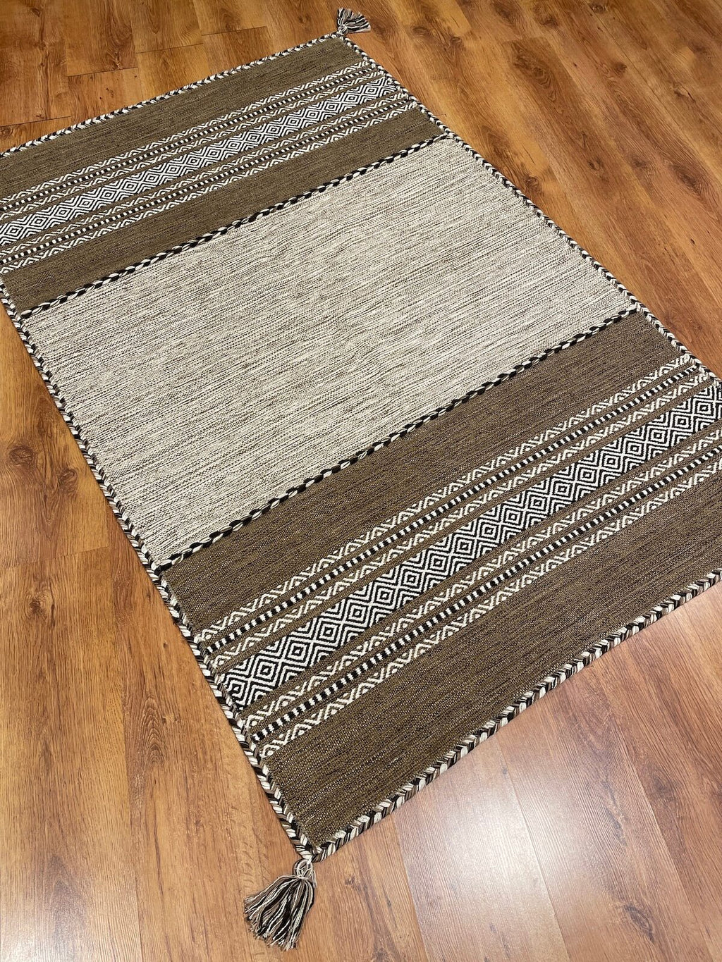 Iskandinav Kilim 01 Fildisi – 120X180 by Camel Carpet