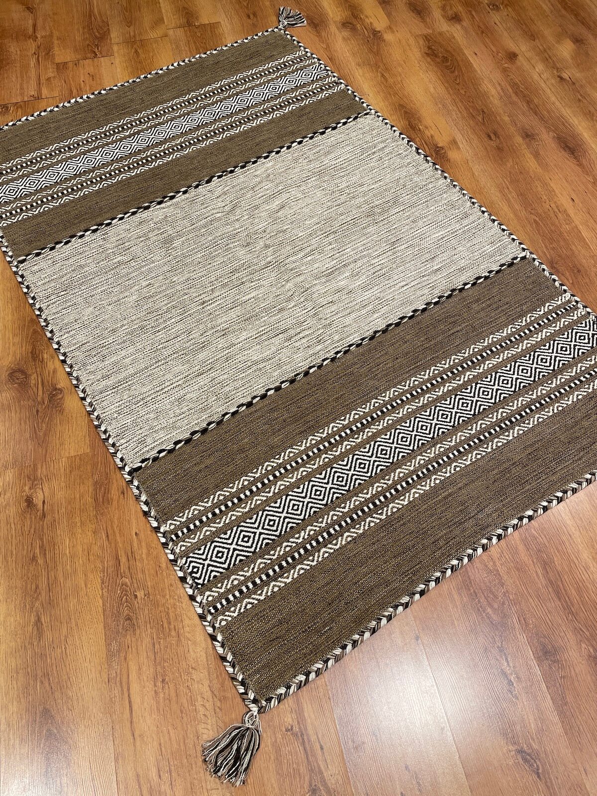 Iskandinav Kilim 01 Fildisi – 120X180 by Camel Carpet