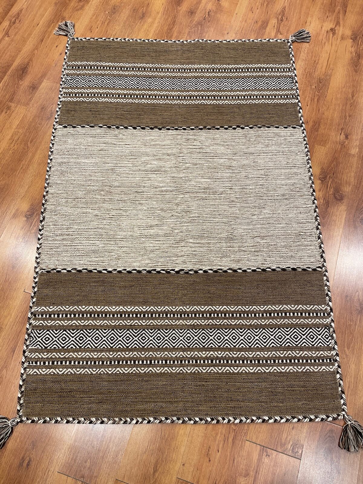 Iskandinav Kilim 01 Fildisi – 120X180 by Camel Carpet
