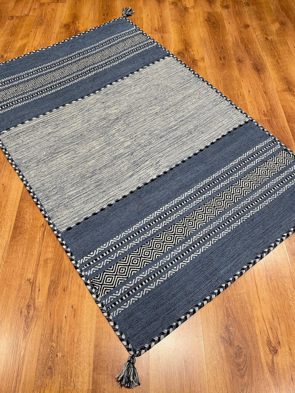 Iskandinav Kilim 01 Blue – 120X180 by Camel Carpet