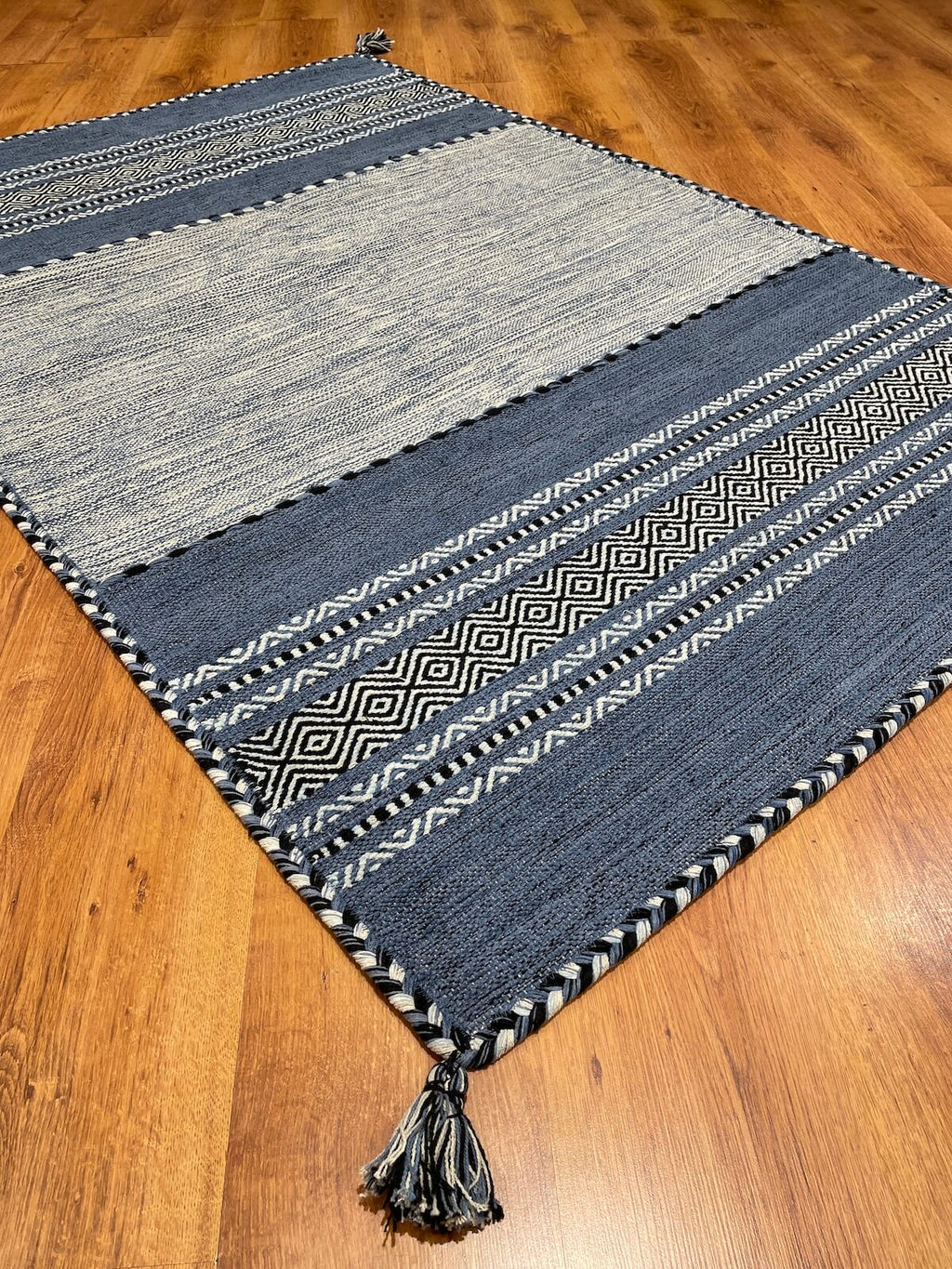 Iskandinav Kilim 01 Blue – 120X180 by Camel Carpet