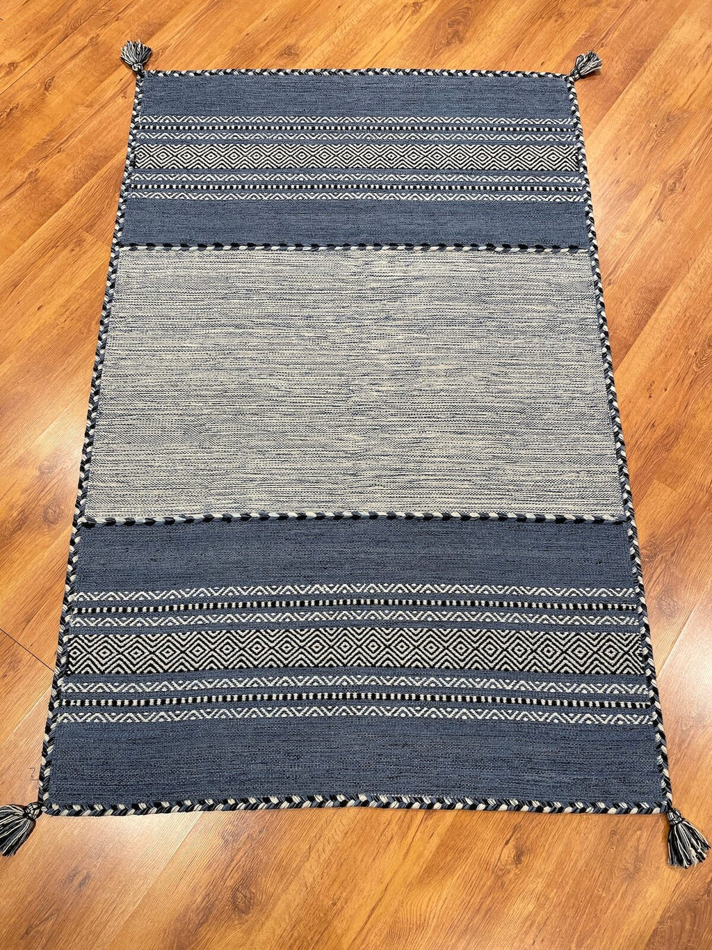 Iskandinav Kilim 01 Blue – 120X180 by Camel Carpet
