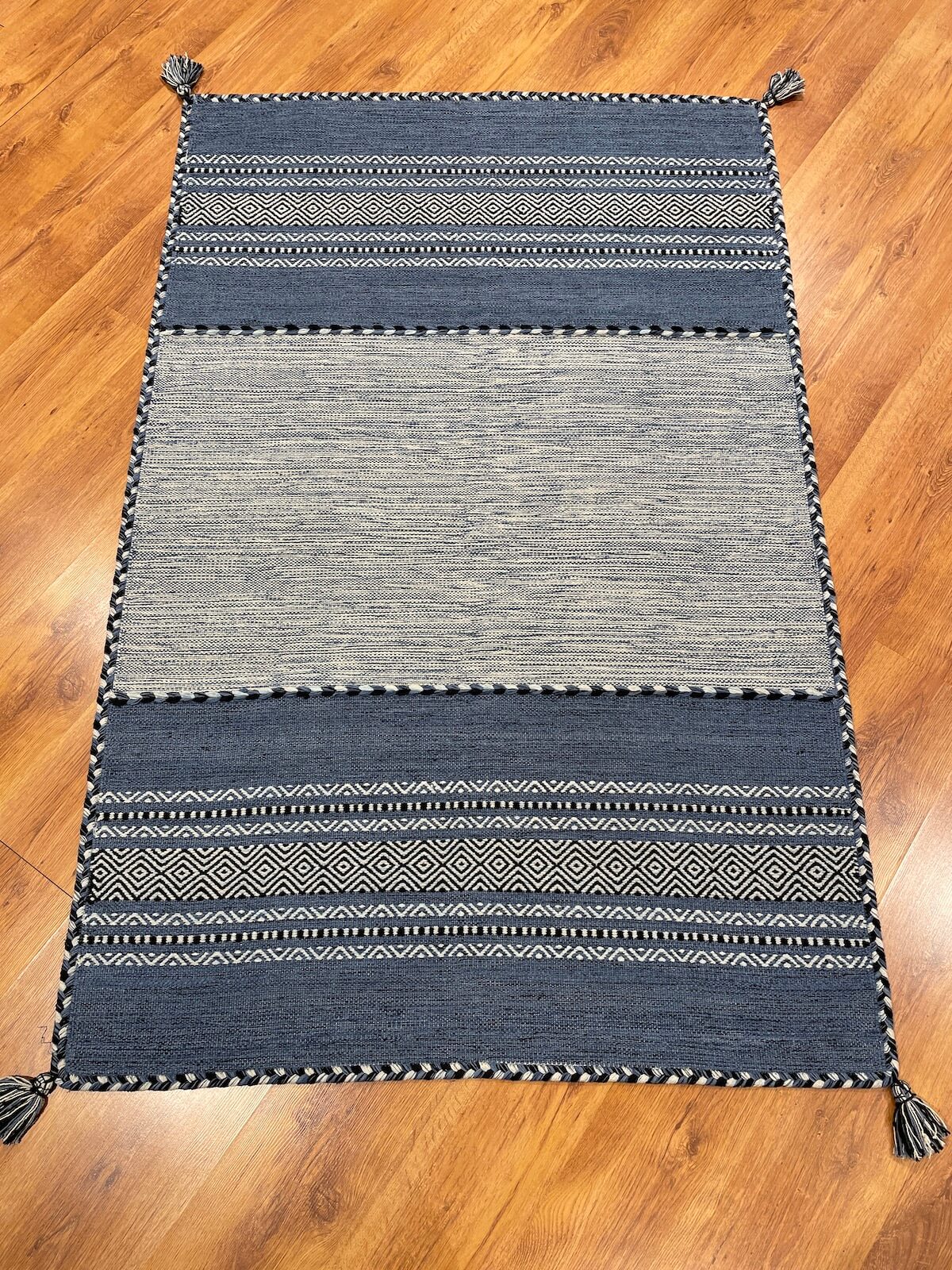 Iskandinav Kilim 01 Blue – 120X180 by Camel Carpet