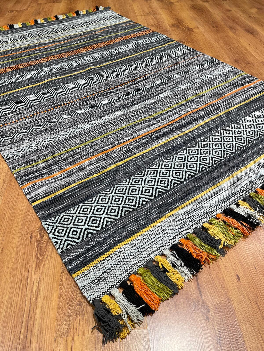 Iskandinav Kilim 02 Gray – 120X180 by Camel Carpet