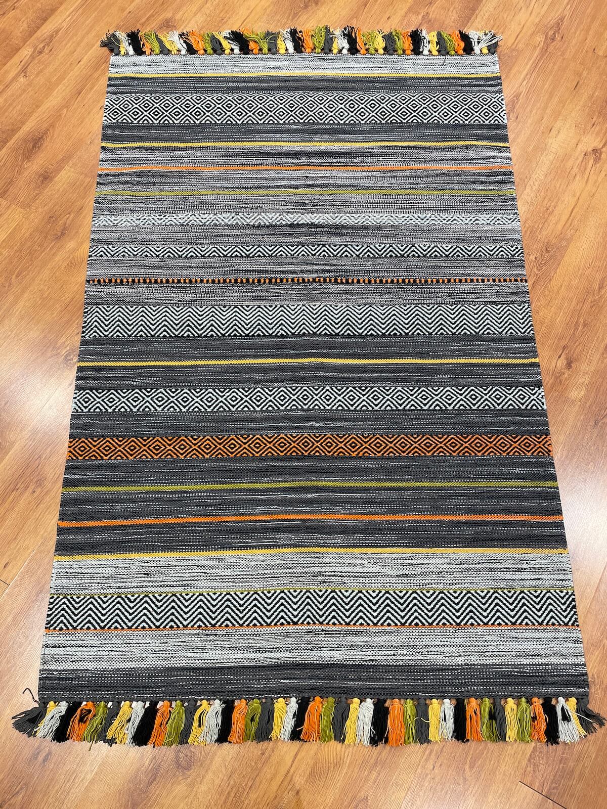 Iskandinav Kilim 02 Gray – 120X180 by Camel Carpet