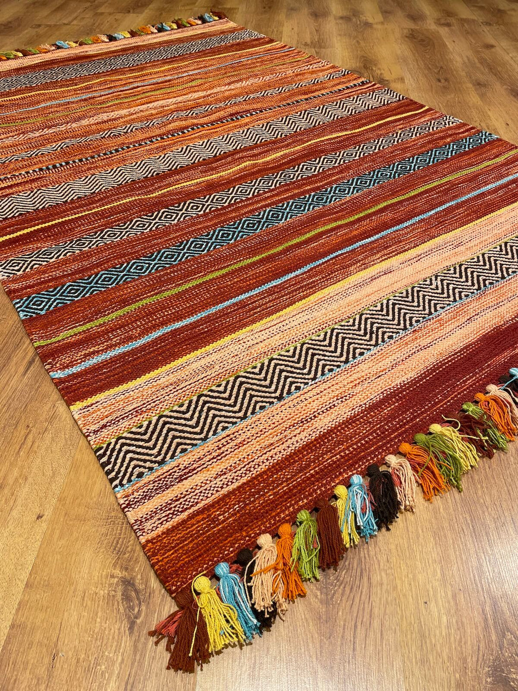 Iskandinav Kilim 02 Kiremit – 120X180 by Camel Carpet