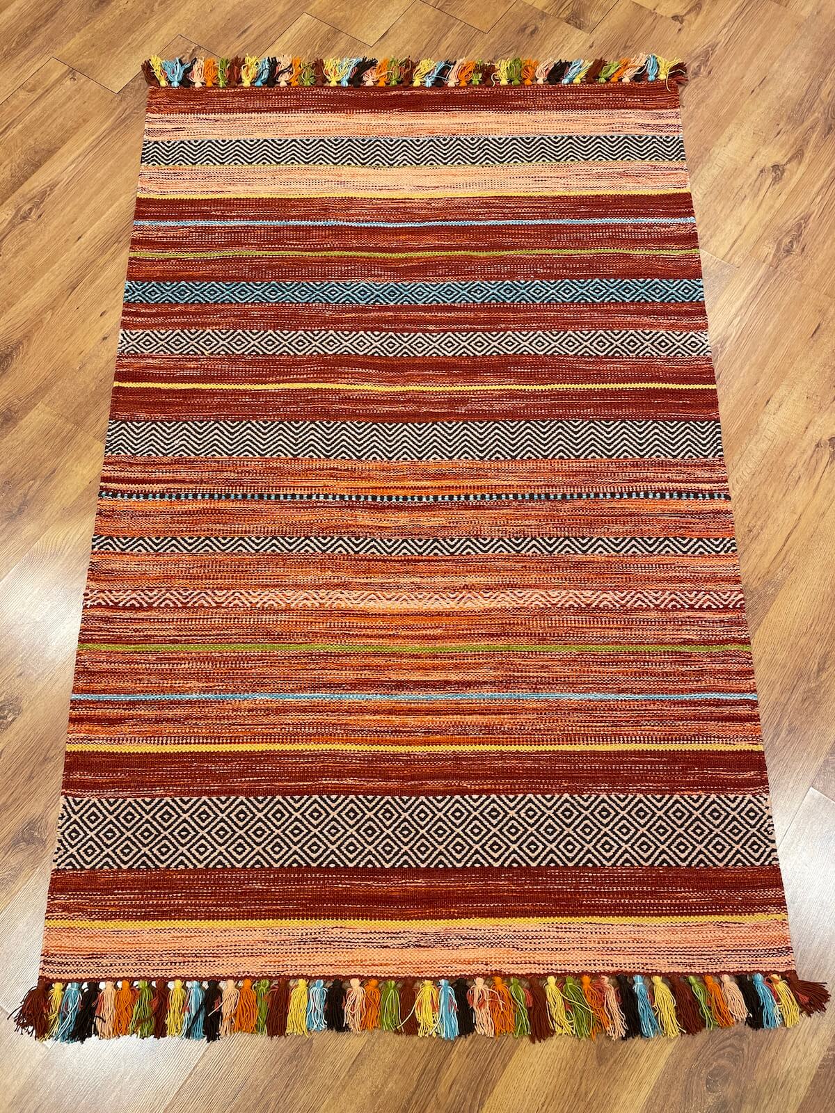 Iskandinav Kilim 02 Kiremit – 120X180 by Camel Carpet