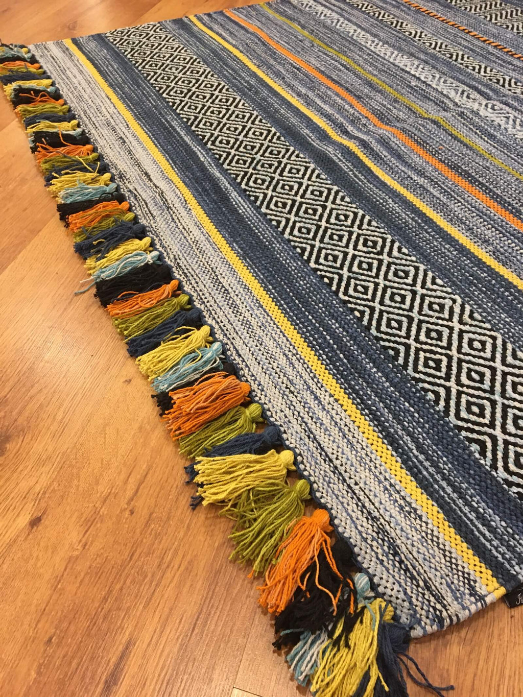 Iskandinav Kilim 02 Acik Blue – 120X180 by Camel Carpet