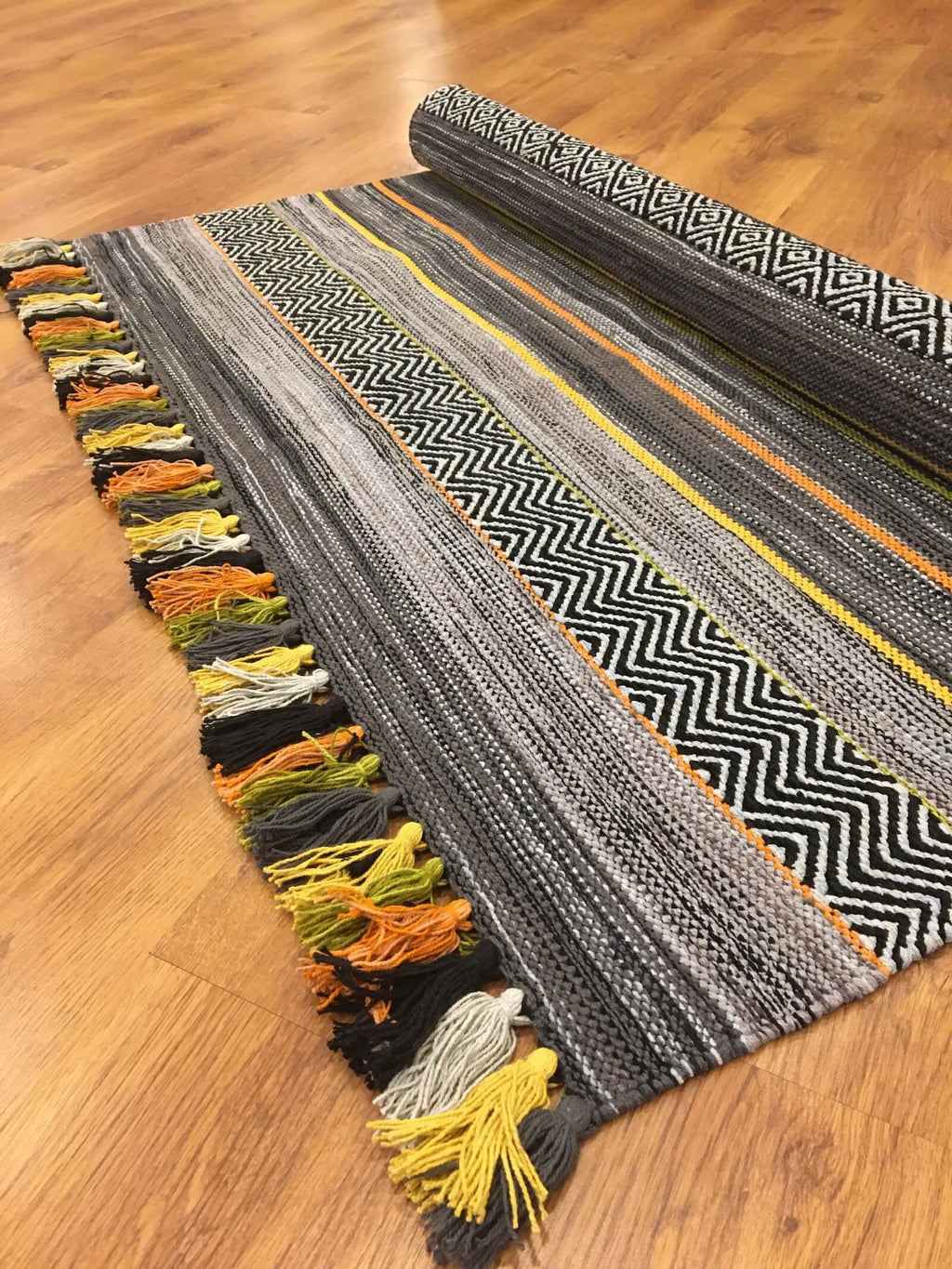 Iskandinav Kilim 02 Gray – 120X180 by Camel Carpet