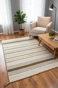 Iskandinav Kilim 03 Fildisi – 120X180 by Camel Carpet