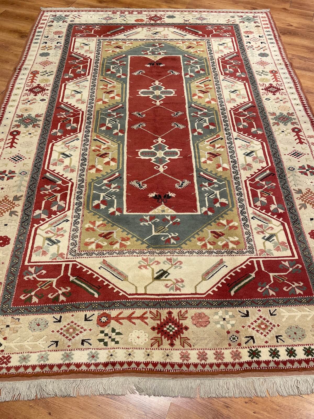 Isparta Milas Handwoven Rug – 210X298 by Camel Carpet