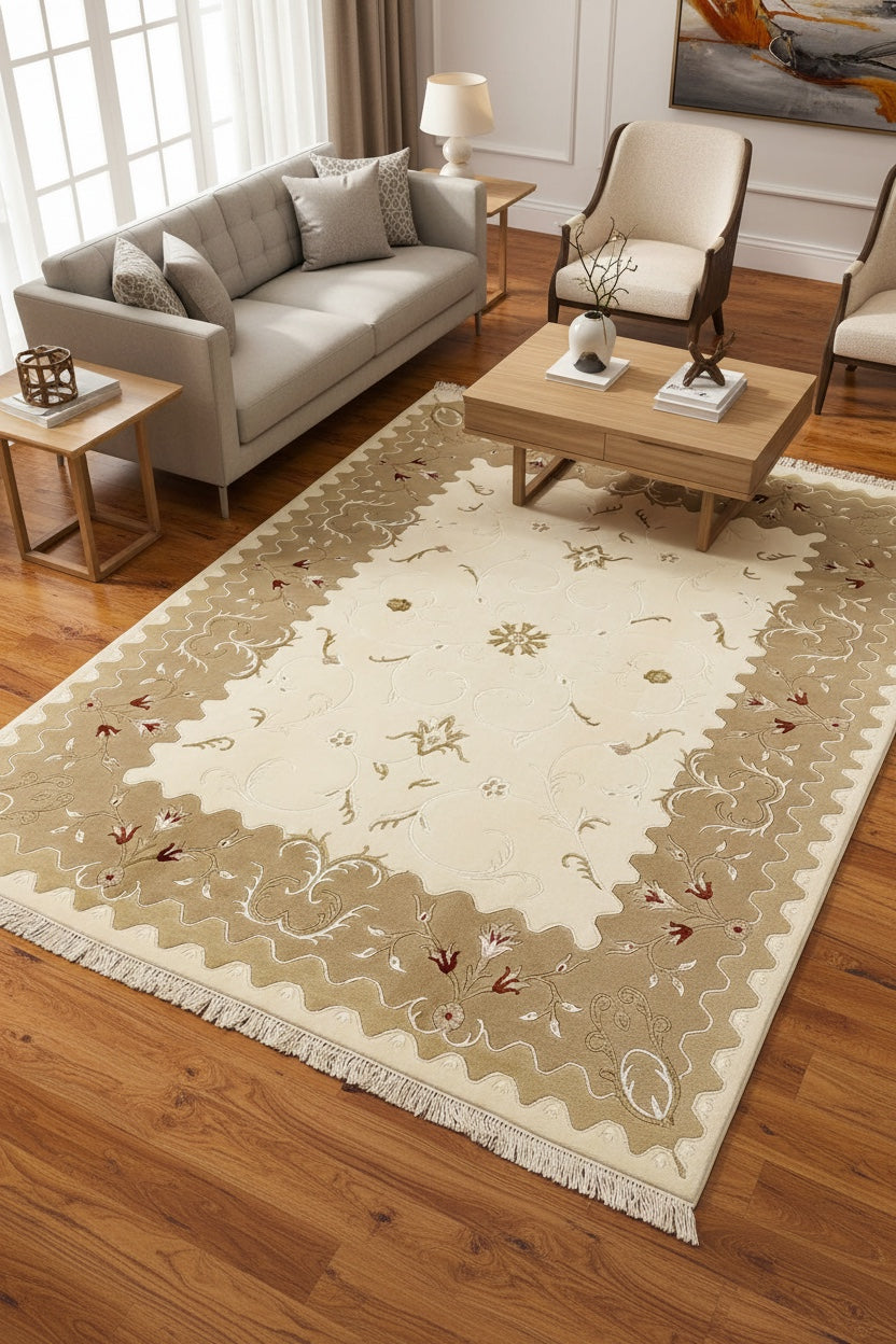 Kaftan Series Nepal Handwoven Rug by Camel Carpet