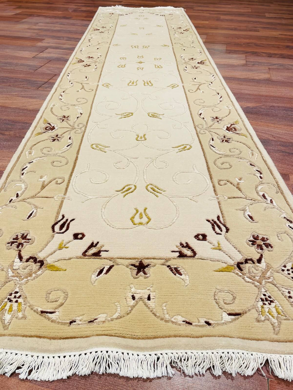 Kaftan Series Nepal Handwoven Runner Rug by Camel Carpet