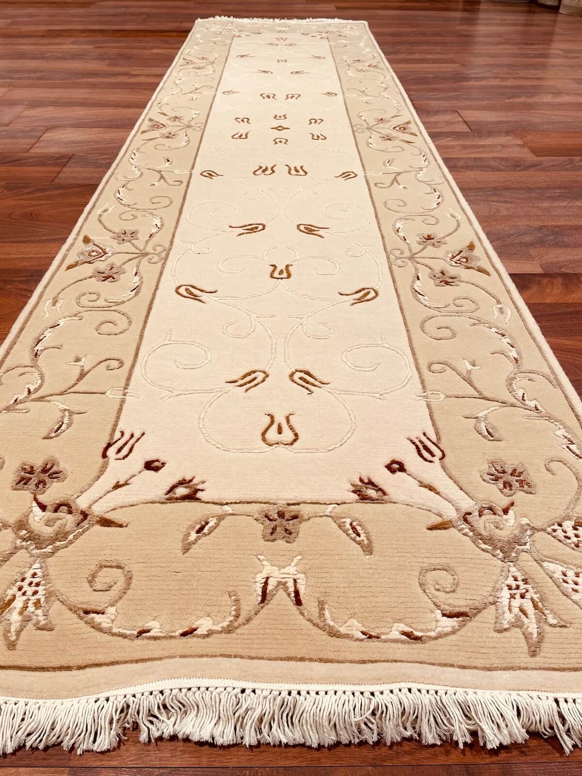 Kaftan Series Nepal Handwoven Runner Rug – 80X300 by Camel Carpet