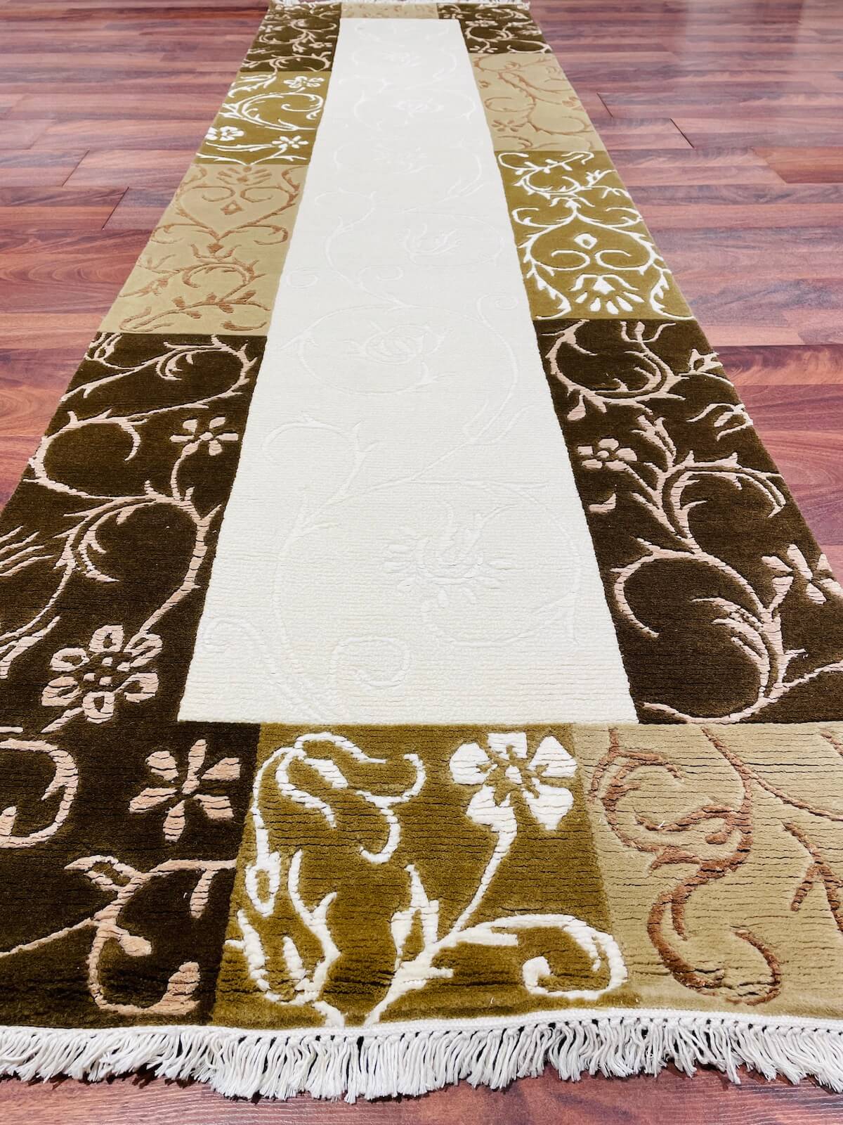 Kaftan Series Nepal Handwoven Runner Rug by Camel Carpet