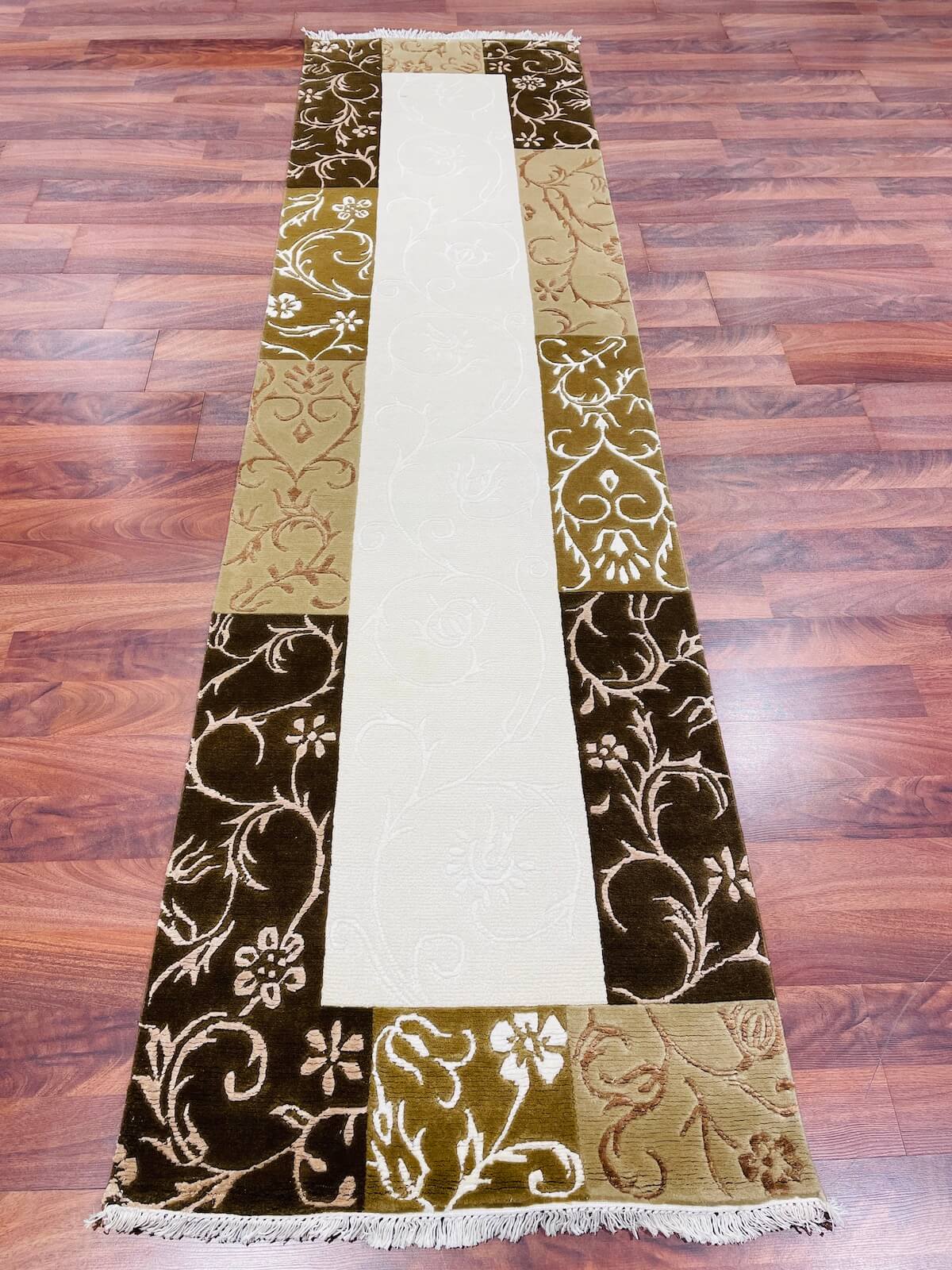 Kaftan Series Nepal Handwoven Runner Rug by Camel Carpet