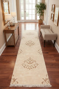 Kaftan Series Nepal Handwoven Runner Rug by Camel Carpet