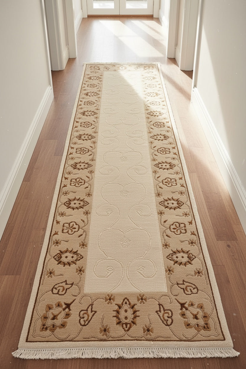 Kaftan Series Nepal Handwoven Runner Rug by Camel Carpet