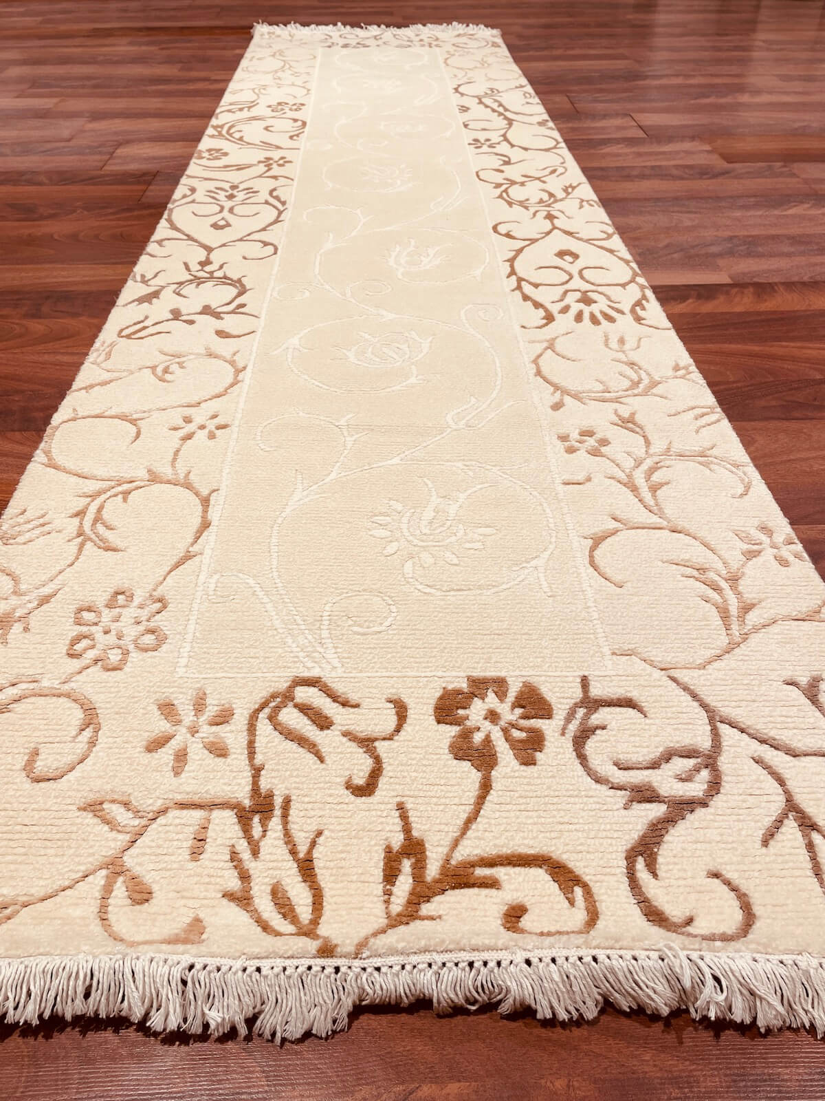 Kaftan Series Nepal Handwoven Runner Rug by Camel Carpet