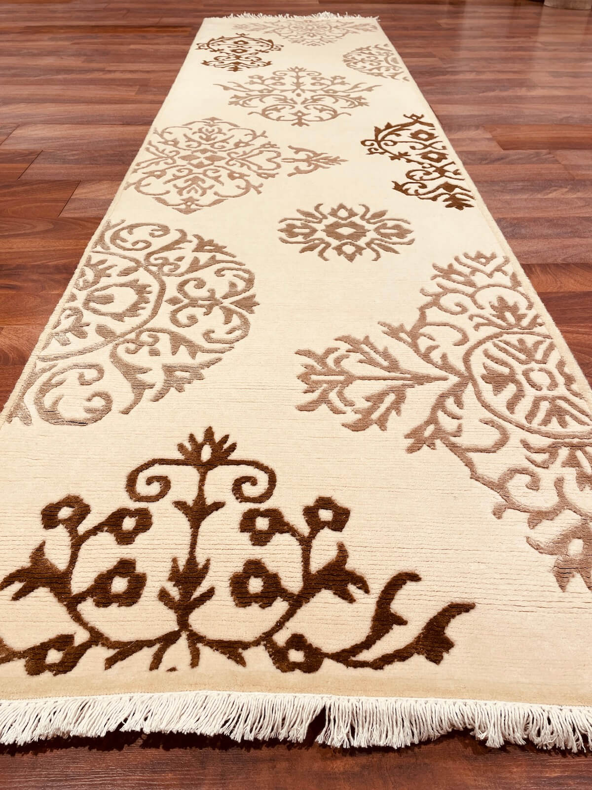 Kaftan Series Nepal Handwoven Runner Rug by Camel Carpet