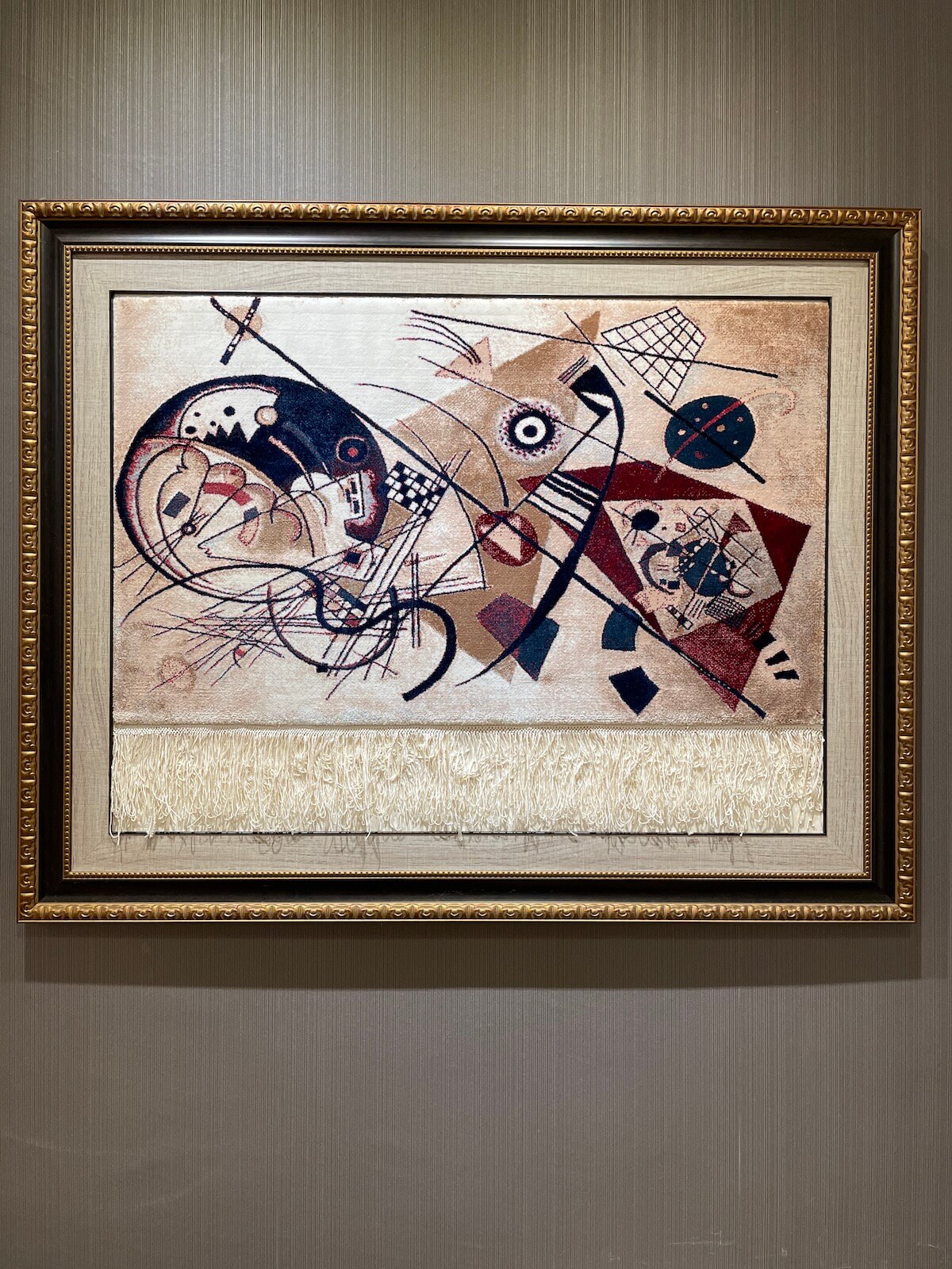 Kandinski Wall Art Rug – 79X99 by Camel Carpet