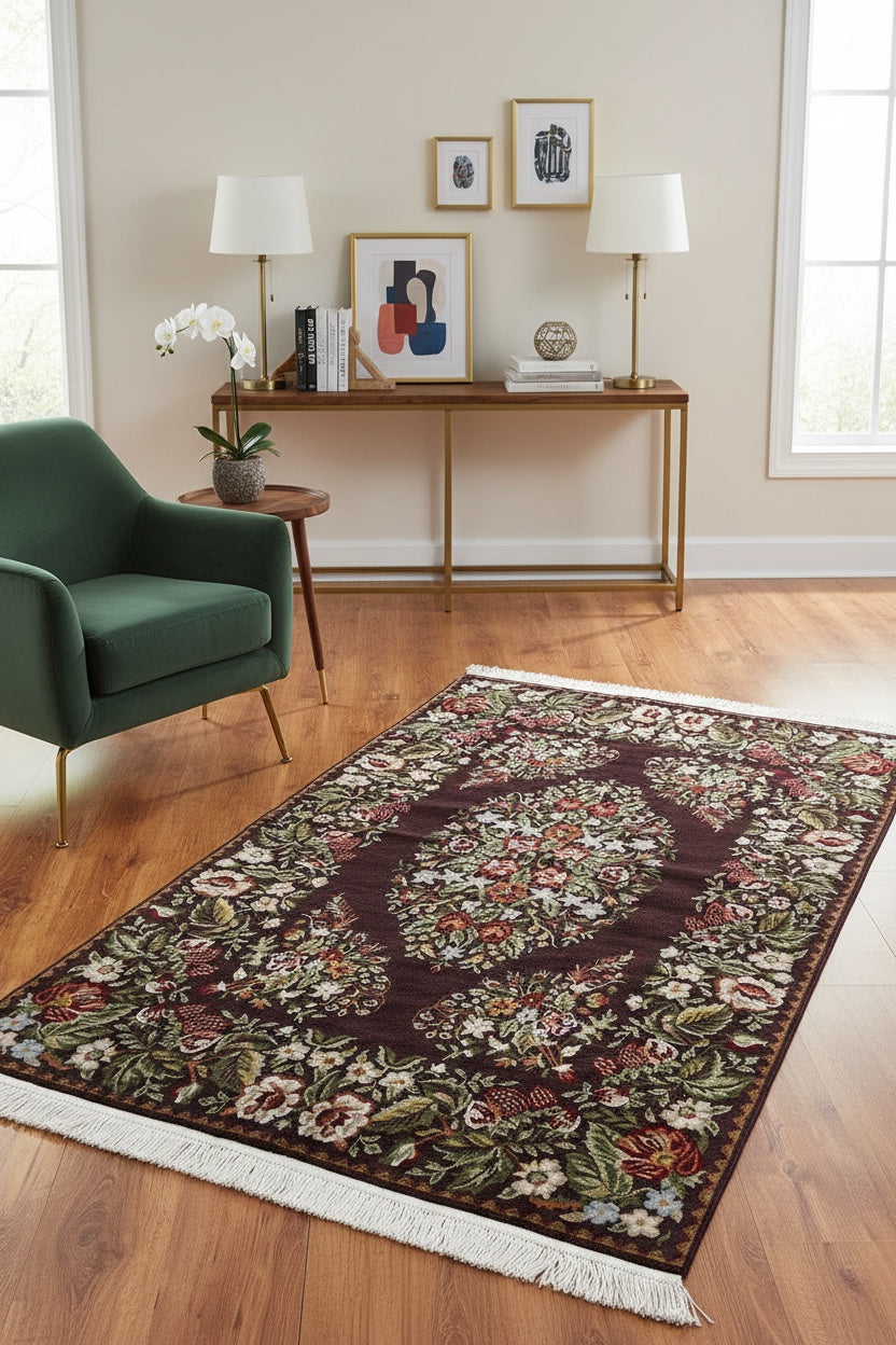 Karabag Handwoven Rug – 119X180 by Camel Carpet