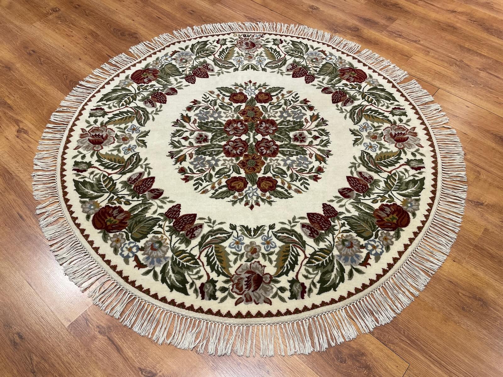 Karabag Handwoven Round Rug – 153X153 by Camel Carpet