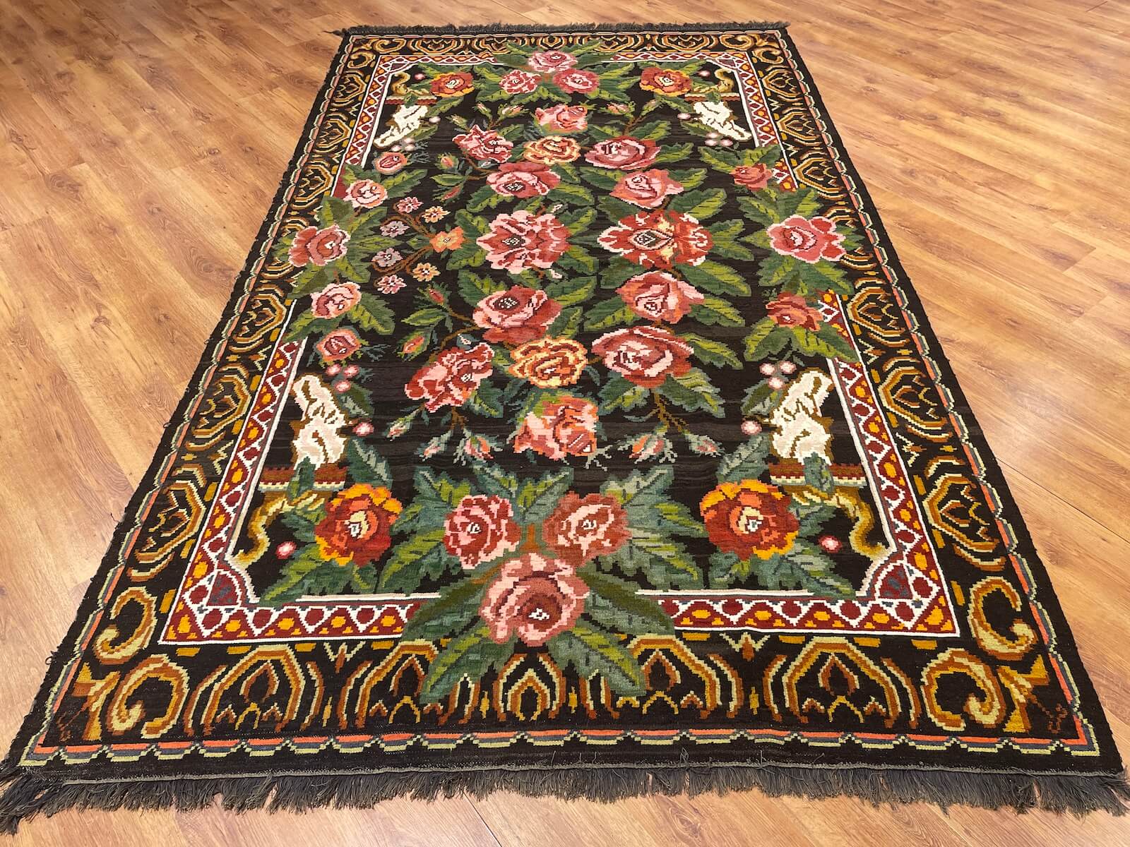 Original Eski Karabag Handwoven Kilim – 193X324 by Camel Carpet