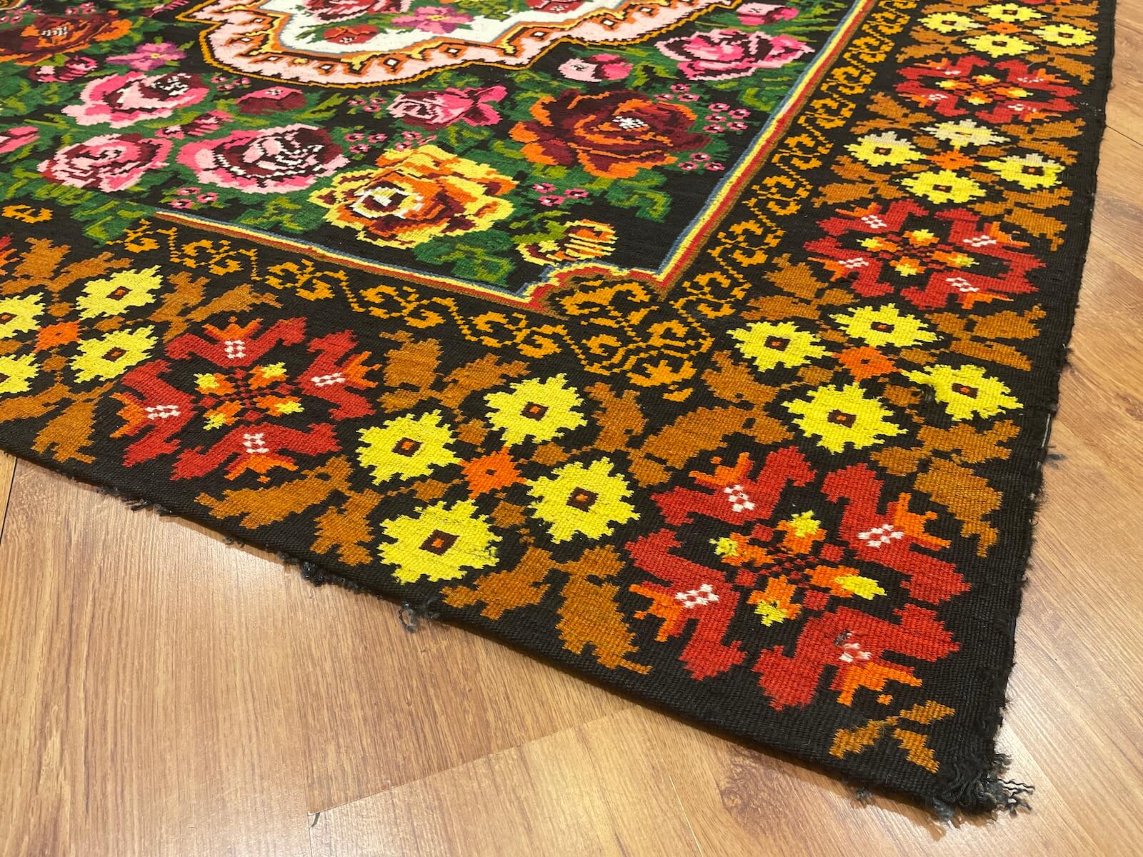 Original Eski Karabag Handwoven Kilim – 209X272 by Camel Carpet