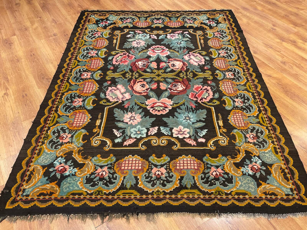 Original Eski Karabag Handwoven Kilim – 187X248 by Camel Carpet
